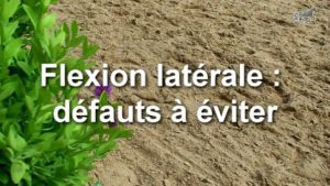 Flexion latérale - Défauts à éviter