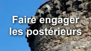 Faire engager les postérieurs