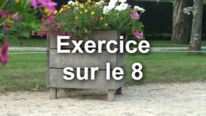 Changement de pied : exercice sur le huit