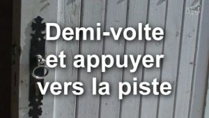 Changement de pied : demi-volte et appuyer vers la piste