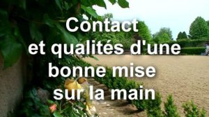 Contact et qualités d'une bonne mise sur la main