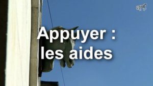 Travail de deux pistes : l'appuyer, les aides