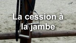 Travail de deux pistes : cession à la jambe