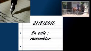 Milady 21/5/2018 - Travail en selle : rassembler