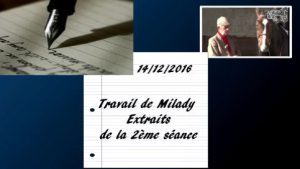 Travail de Milady 14/12/2016 (extraits)