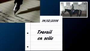 Milady 14/12/2016 - Travail en selle